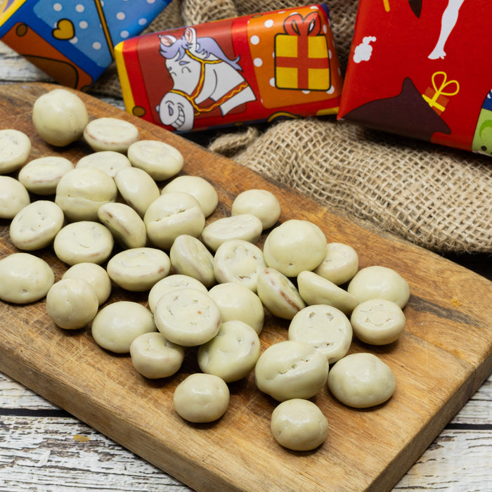 Witte Chocolade kruidnoten 250 gram